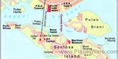 Bản đồ của Singapore hấp dẫn