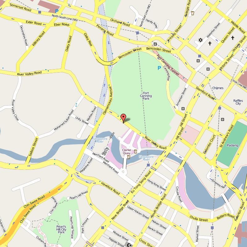 bản đồ của Clarke Quay