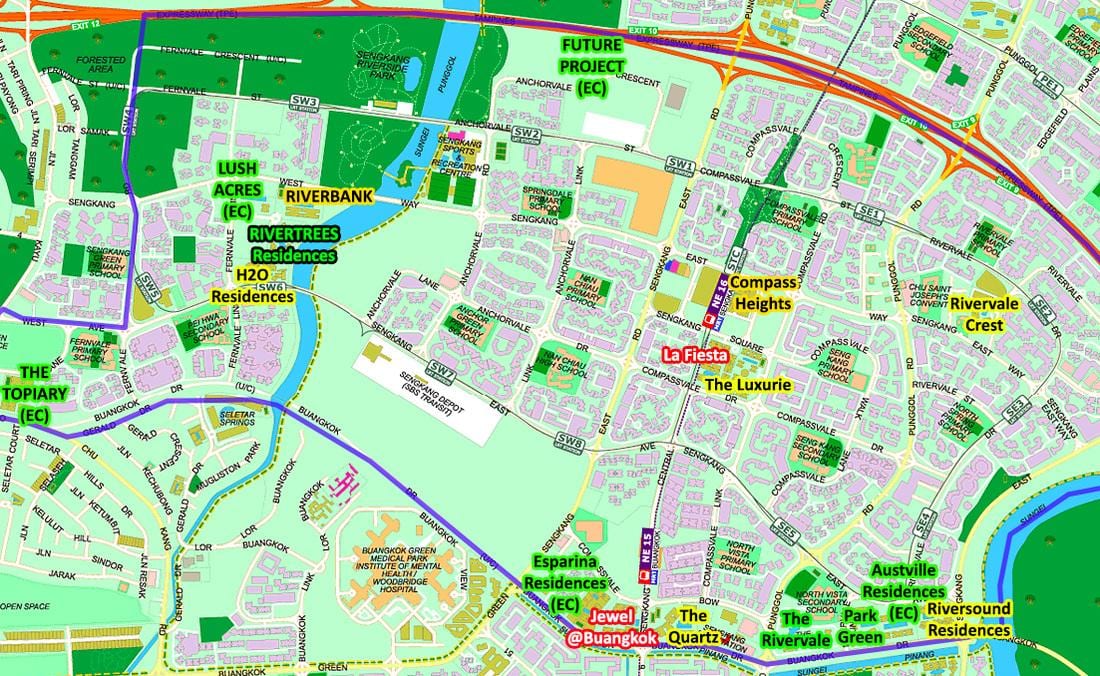 bản đồ của Lions Singapore