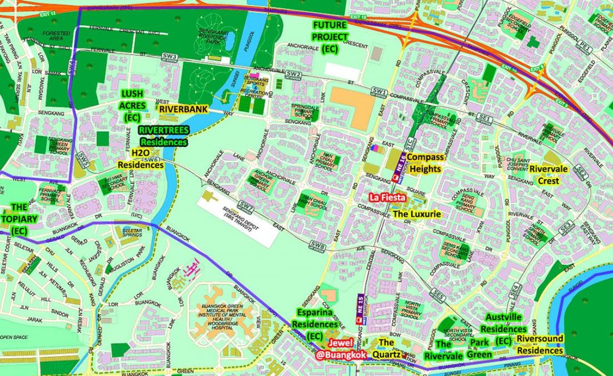 bản đồ của Lions Singapore