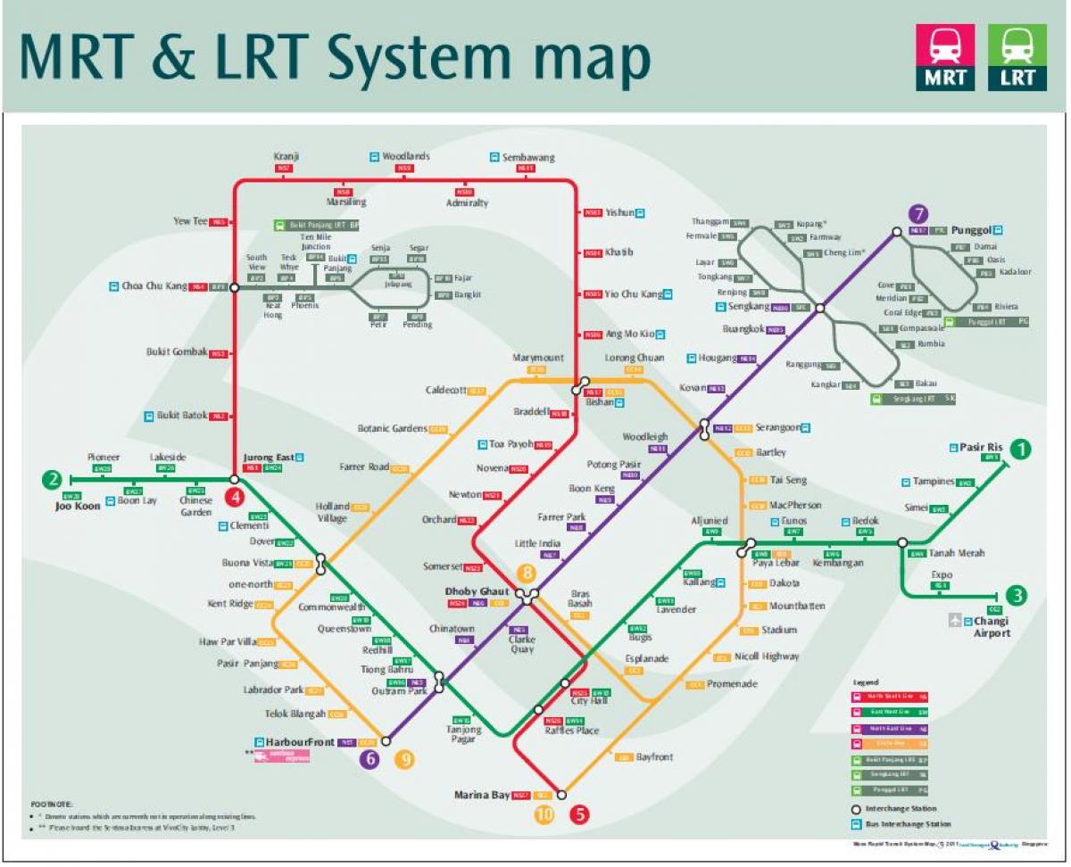 seoul bản đồ đường Singapore