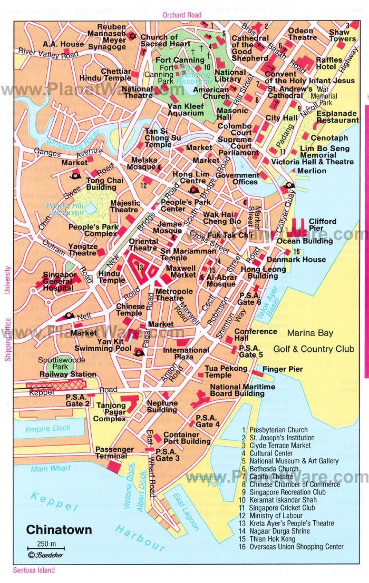 chinatown Singapore bản đồ