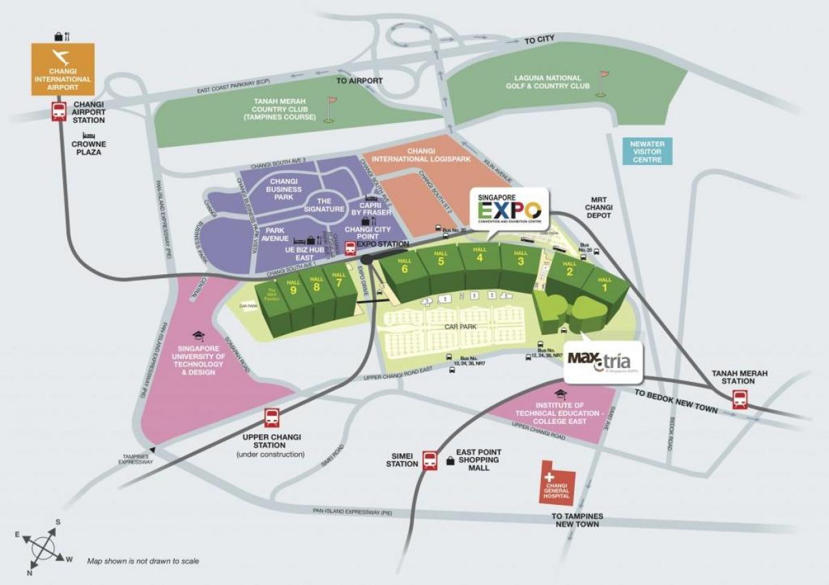 bản đồ của hội chợ triển lãm Singapore