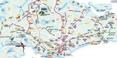 Bản đồ đường của Singapore