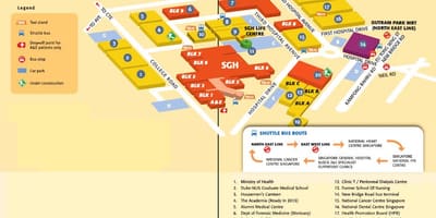 Bệnh Viện đa khoa Singapore bản đồ