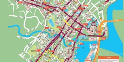 Bản đồ của thành phố Singapore