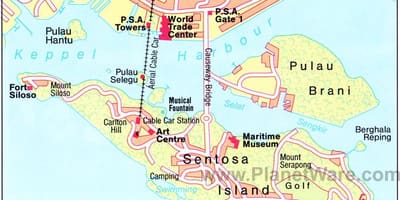 Bản đồ của Singapore hấp dẫn