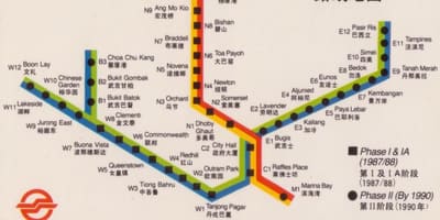 Bản đồ của Singapore đường cao tốc