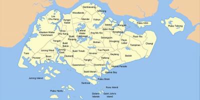 Bản đồ của Singapore nước