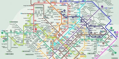 Bản đồ của giao thông Singapore