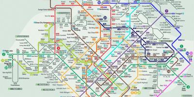 Bản đồ của giao thông Singapore