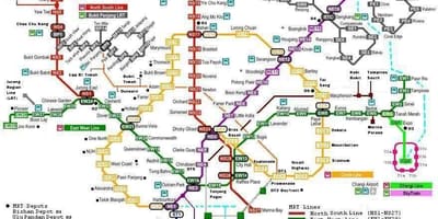 Tàu điện ngầm 7 trạm bản đồ